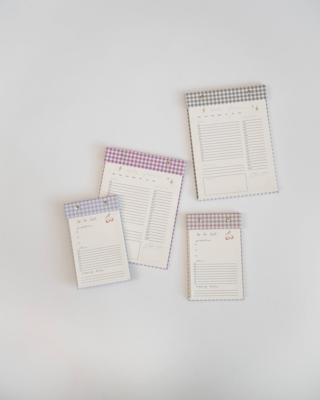 To-Do List Notepad in Oatmeal Gingham