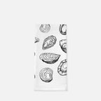 Oyster Printed 100% Cotton Kitchen Tea Towel
