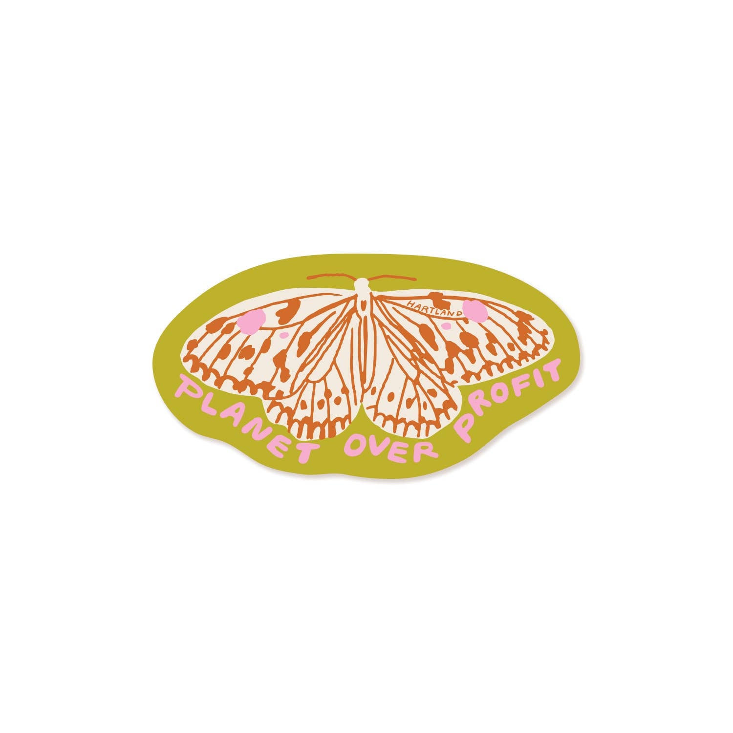 Sticker / Planet over Profit Butterfly: Sticker