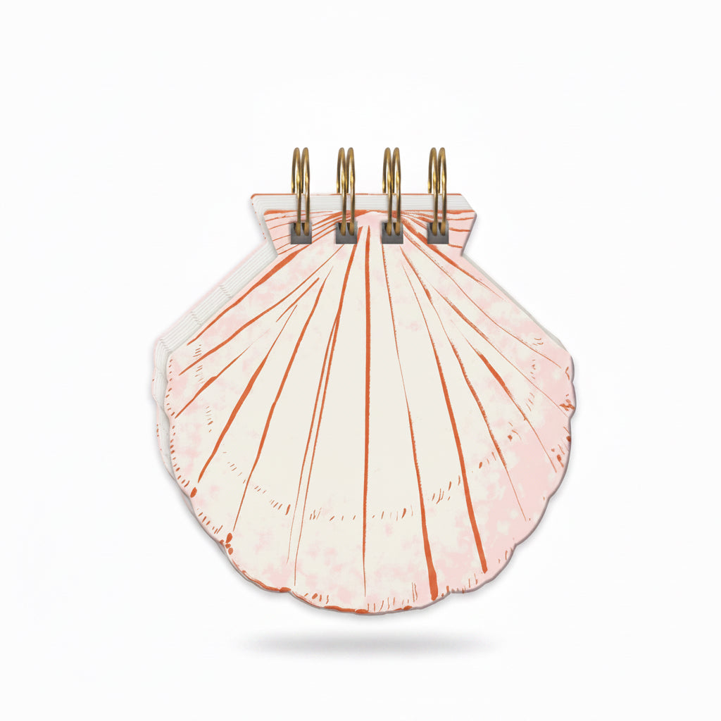 Mediterranea Shell Spiral Notepad