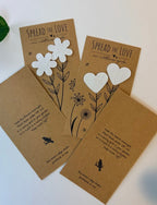 Plantable Heart Wildflower Favors: Set of 8