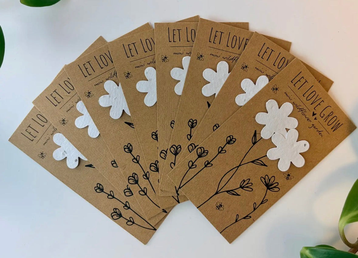 Plantable Flower Wildflower Favors: Set of 8