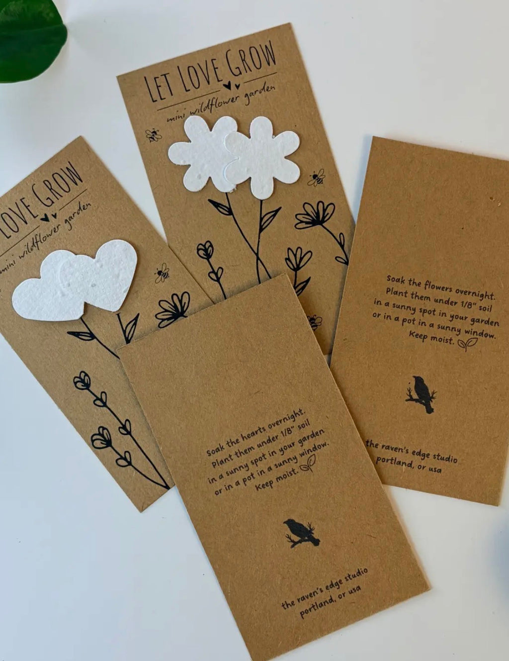 Plantable Flower Wildflower Favors: Set of 8