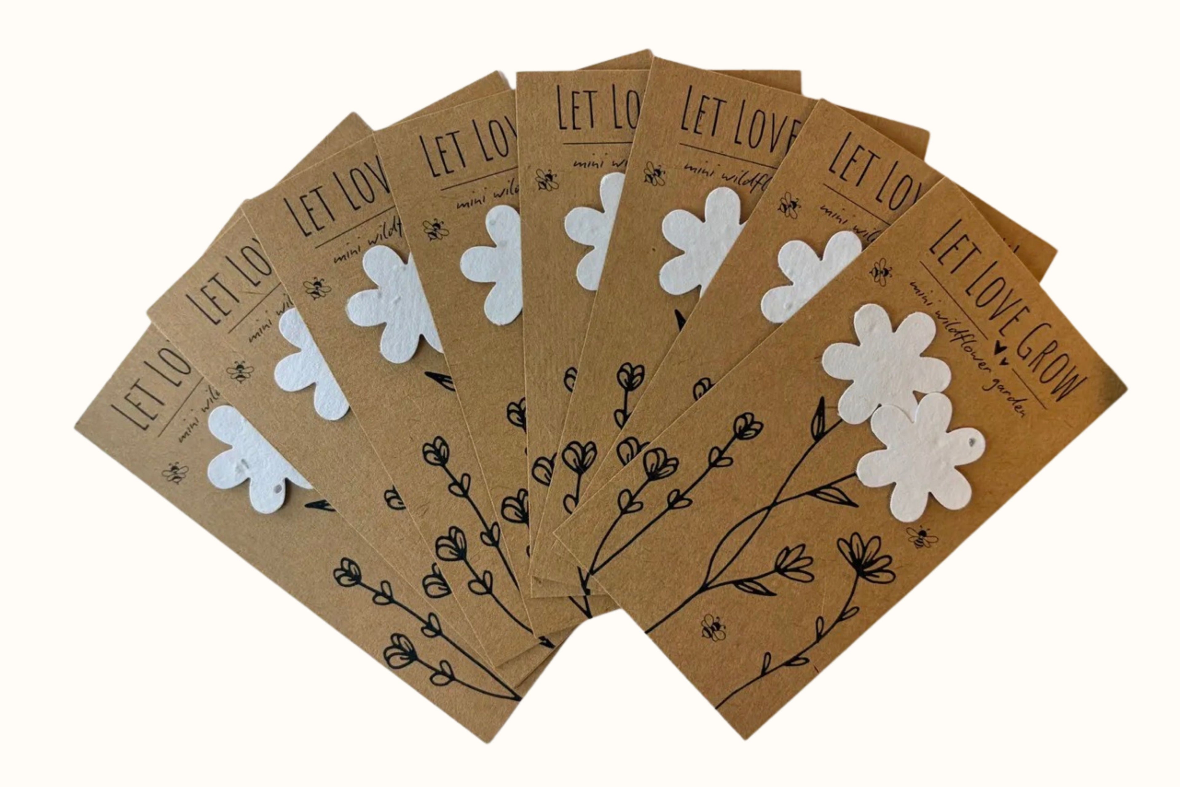 Plantable Flower Wildflower Favors: Set of 8