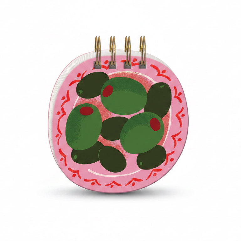 Mediterranea Olives Spiral Notepad