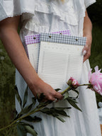 Daily Planner Notepad in Pistachio Green Gingham