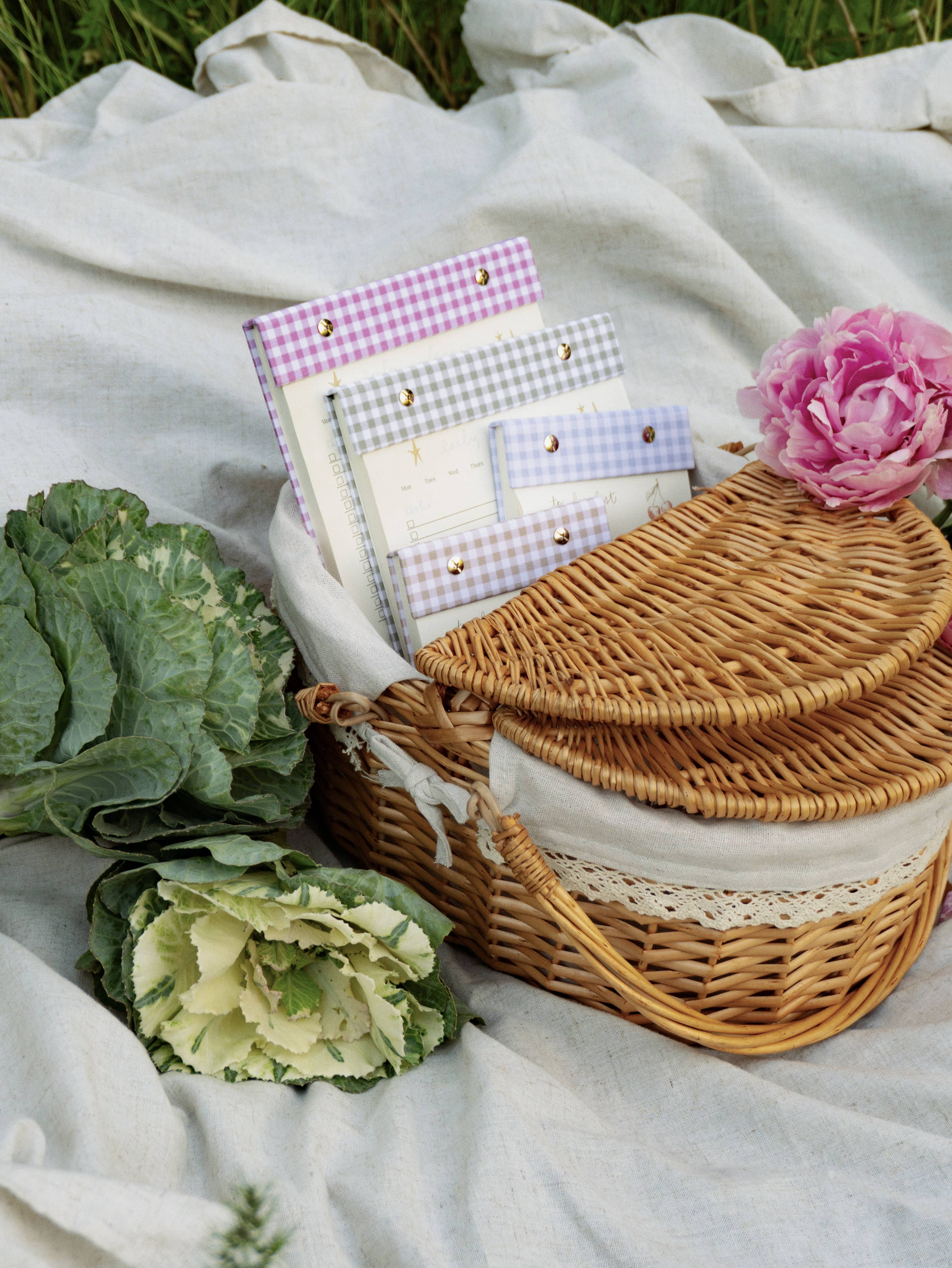 To-do List Notepad in French Blue Gingham